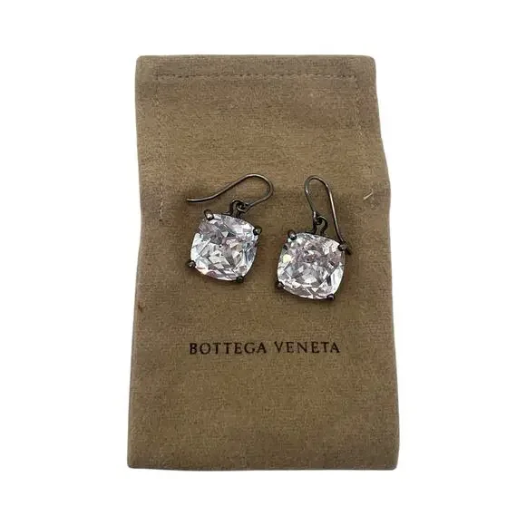Bottega Veneta Crystal Sterling Silver Earrings - Picture 3 of 9